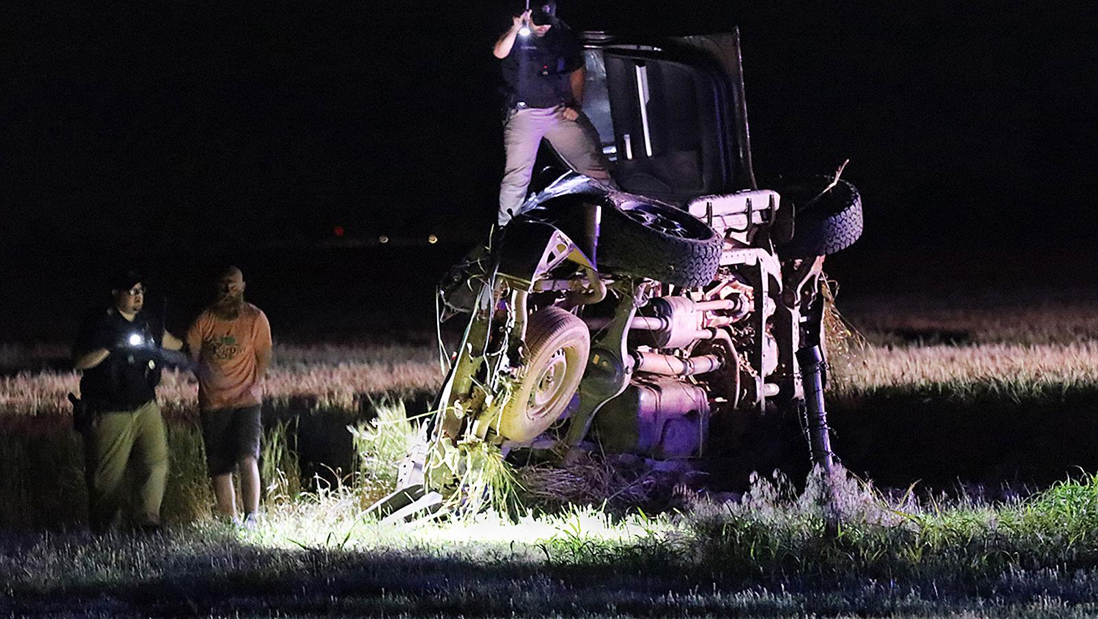 Four individuals involved in rollover crash that could be related to