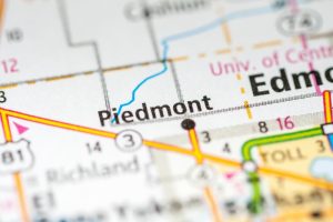 piedmont, ok map